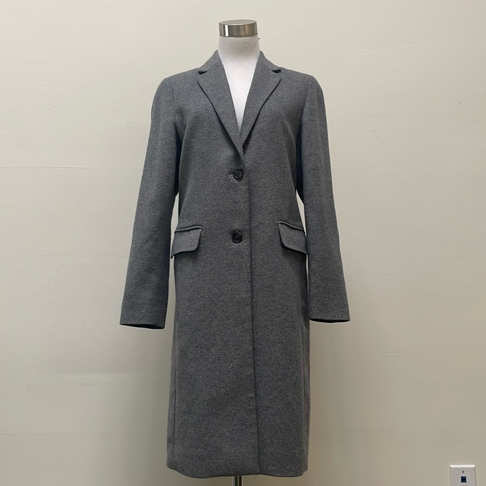 Uniqlo Long Grey Winter Coat XS
